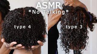 ASMR | Curl Defining Hair Sounds (No Talking) for Background Noise, Studying, Sleep, Relaxing