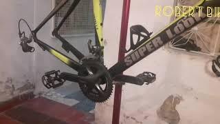 mantenimiento de bicicleta de ruta aluminio segunda parte . armar y engrasar