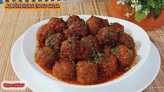 ALBÓNDIGAS EN SU SALSA MUY FÁCILES DE HACER Y DELICIOSAS