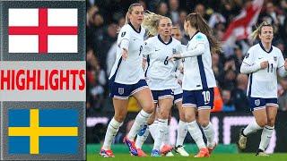 England vs Sweden Highlights | Women's Euro Qualifiers | 7.16.2024