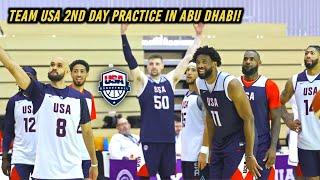 2ND Day of Team USA Basketball Practice in Abu Dhabi 2024! James, Curry, White, Tatum, AD, Edwards