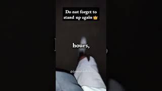 Stand up again!#fitnessmotivation #shortvideo #shorts #selfimprovement #waydownwego #krafttraining