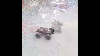 2040 RC - Arrma Outcast vs HPI Racing Savage Flux!!!  #shorts #rc #jump #stunt #freestyle #rcfun