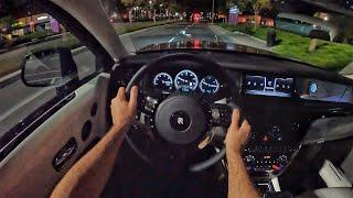 2023 Rolls-Royce Phantom POV Night Drive (3D Audio)(ASMR)