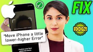 How To Fix "Move iPhone a little lower/higher" Error in Face ID 2024 | face id not working iPhone