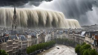 Belgium is in danger: storm and heavy rain breaks trees, panic on the streets