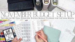 November 2024 Cash Envelope Budget Planner Setup | Setting Up My Planner for the New Month