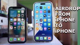 How to Airdrop from iPhone to iPhone | Transfer document from one iPhone to another iPhone