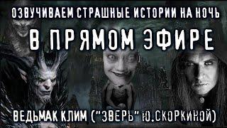 Озвучиваем СТРАШНЫЕ ИСТОРИИ В ПРЯМОМ ЭФИРЕ для канала Necrophos (ВЕДЬМАК КЛИМ Ю.СКОРКИНОЙ)