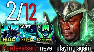 HE WILL NEVER PLAY MORDEKAISER AGAIN..