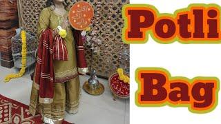 HOw to make a Potli bag (purse) at home / Bridal hand bag making at home / Potli bag kaise banaye