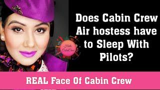 SLEEPING with Pilots & Captains || Reality Of Cabin Crew JOB || HelloCabinCrew ||