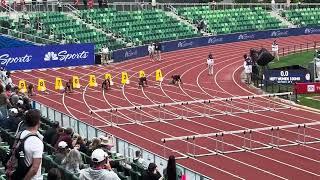 Heptathlon 100m Hurdles 2024 U.S. Olympic Trials, Heat 1, Taliyah Brooks, Anna Hall, Atherley- 12.73