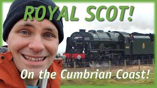 46100 Royal Scot with The Lakelander on The Cumbrian Coast - Saturday 11th February 2023