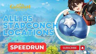 ALL 85 Starconch Locations | DETAILED FARMING ROUTE | Genshin Impact Collection Guide Gaming