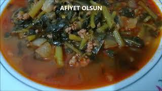 KIYMALI SEMİZOTU YEMEĞİ NASIL YAPILIR, SEMİZOTU YEMEĞİ TARİFİ, YEMEK TARİFİ