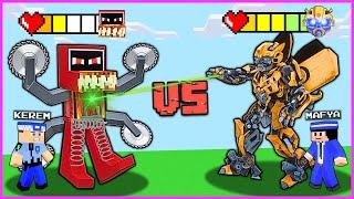 CANAVAR KAMYON VS KÖTÜ MAFYA ROBOT!  - Minecraft