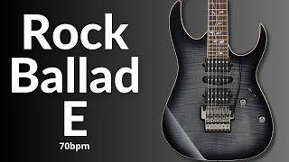 Rock Ballad Guitar Backing Track in E Major