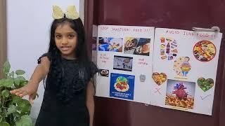 Do not waste food // Pledge by Yashwini // stop wasting food // school project