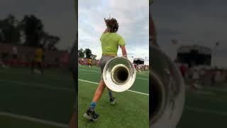 Bluecoats 2024 Tuba Left Leg Cam