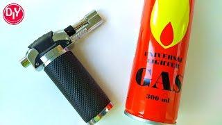 Как заправить газовую горелку или зажигалку.