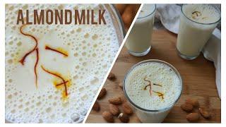 Badam Milk Recipe | Almond Milk Recipe by  RJ FOODIE