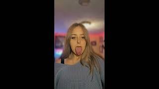 Girl Long Tongue 11