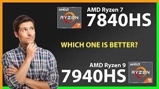 AMD Ryzen 7 7840HS vs AMD Ryzen 9 7940HS Technical Comparison