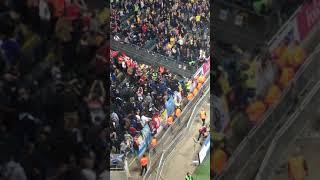Some minors troubles at the russian stand during the Euro qualification game against Sweden 2014.