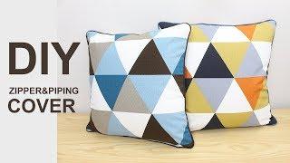 [ENG sub]쿠션만들기/베개커버만들기 DIY /How to make a cushion or pillow cover [소잉타임즈]