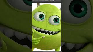 Майк Вазовский с двумя глазами #shorts #photomanipulation #фотошоп #monster #корпорациямонстров