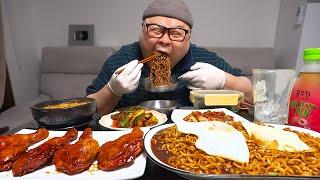 자메이카 통다리 한입에 먹는 남자! 자메이카와 짜장라면 조합 먹방│Jamaican Tongdari, Jjajang Ramyun Mukbang Eatingshow