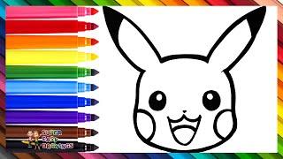 How to Draw Pikachu  Drawing and Coloring Pikachu From POKÉMON  Drawings for Kids