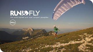 RUN & FLY - the world's lightest paraglider (986g)