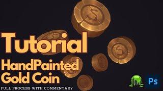 HandPainted Tutorial - Golden Coin