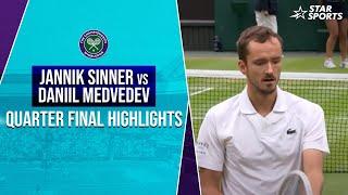 Wimbledon 2024 | #DaniilMedvedev stuns No.1 seed #JannikSinner | #WimbledonOnStar