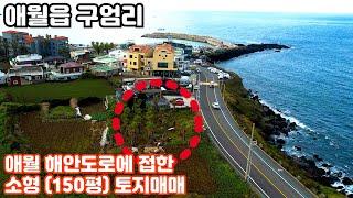 제주도 토지매매, 영구바다 조망 보장되는 애월읍 구엄리 해안도로에 접한 소형(150평) 토지매매, 제주도 전원주택, 제주도 타운하우스