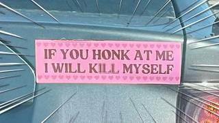 Idiots Laugh At CURSED Car Bumper Stickers