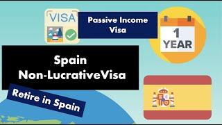 Spain Non-Lucrative Visa (NLV) | Passive Income Visa | Retire in Spain