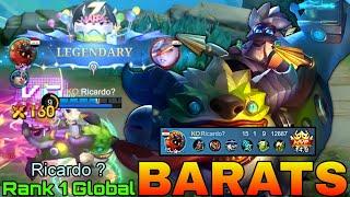 Real Big Monster Barats HyperCarry - Top 1 Global Barats by Ricardo ? - Mobile Legends