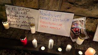Акция в Дрездене, посвящённая убийству Алексея Навального