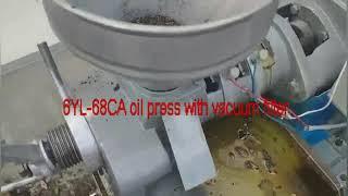 6YL 68CA screw oil press with vacuum filter