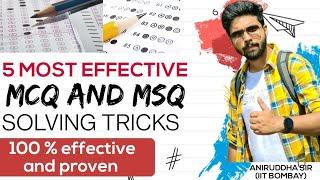 How to solve MCQ without studying || MSQ Solving Tricks : GATE || ESE || SSC JE #aniruddhasir #iit