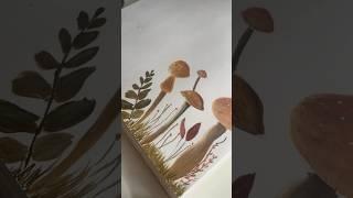 Autumn illustration 🪵part-1 #artvideos  #art #painting #artistic #artjournal #aesthetics