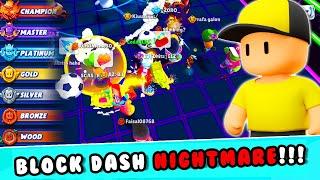 【STUMBLE GUYS】BATTLE MOMENT 200 IQ AT BLOCK DASH!!! LEST GO PLAY STUMBLE GUYS