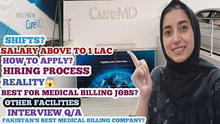 CureMd best medical Billing (RCM) company in Lahore l Interview Q/A l hiring process l salary 1 lac+