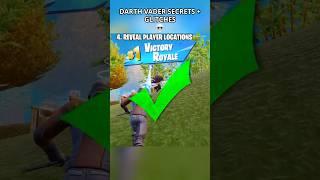 DARTH VADER SECRETS / GLITCHES in Fortnite Season 3 (Chapter 6) #fortnite #foryou #fyp #shortsfeed