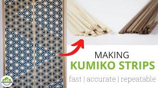 Making Kumiko Strips  || How to Kumiko || Japanese Woodworking Skills