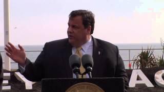 Gov. Christie Visits Bradley Beach to Promote Hurricane Sandy Rebuilding