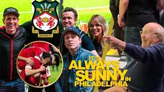 Danny DeVito and It's Always Sunny in Philadelphia stars watch Wrexham!